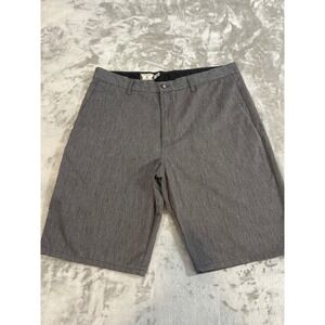 Volcom Frickin Modern Chino Shorts Mens 36 Gray Heathered  Skate Casual